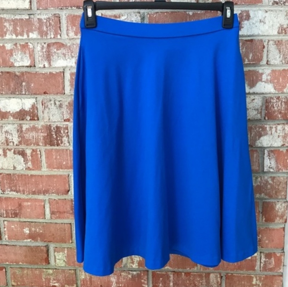 Adrienne Vittadini Royal Blue Circle Skirt NEW